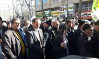 حضور مدیر و برخی کارکنان جهاد کشاورزی شهرستان در مراسم راهپیمایی ۲۲ دی ماه