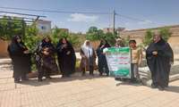 برگزاری کارگاه اموزشی ایجاد باغچه های خانگی در روستای حسین آباد بخش مهردشت 